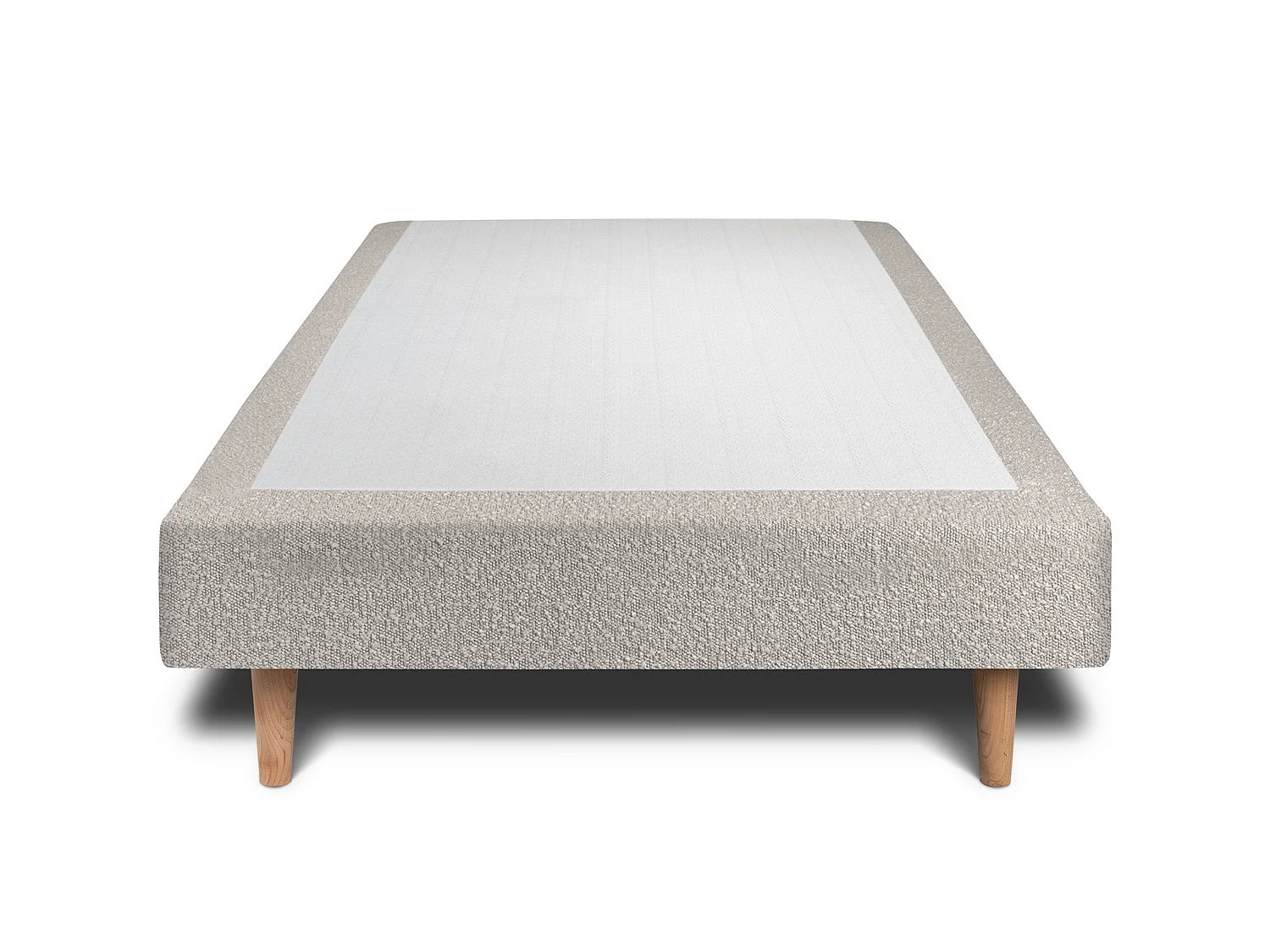 Sommier Tapissier Bouclette Gris 90x200 H35cm