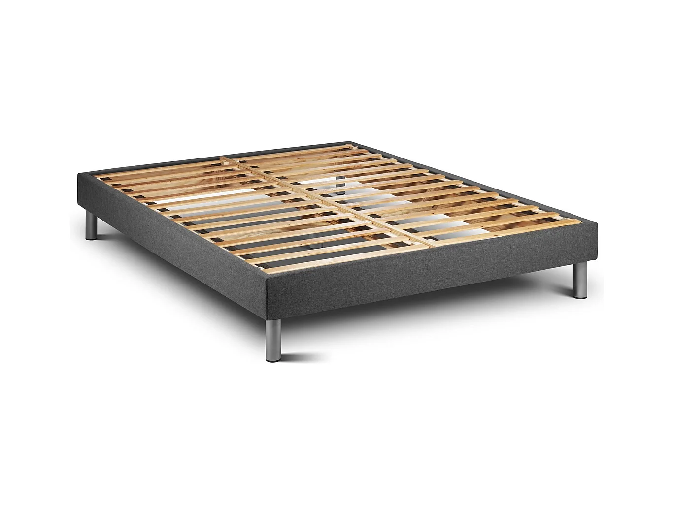 Sommier KIT VITAL'SOM Gris 140 x 200 cm