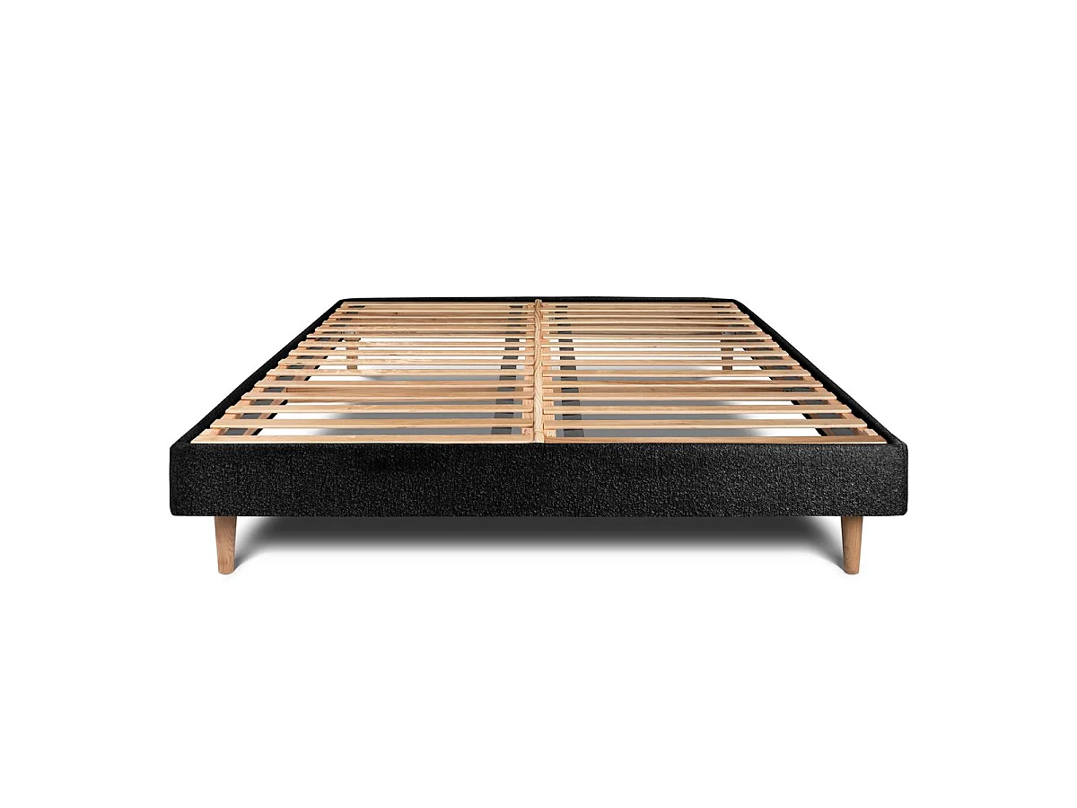 Sommier Kit Bouclette Noir 135x190 H29cm