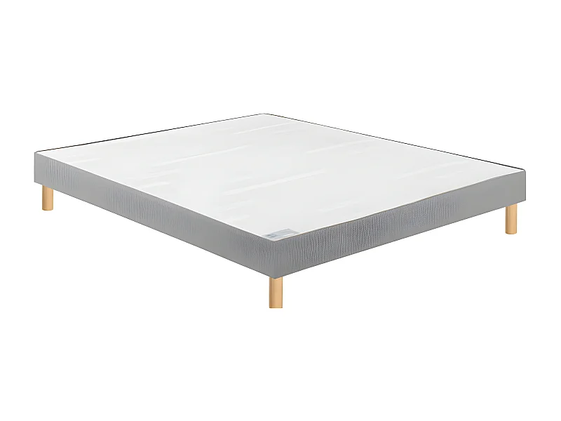 Sommier Bultex CONFORT FERME VIGOROSO DECO 80x200 Trame gris clair Lattes