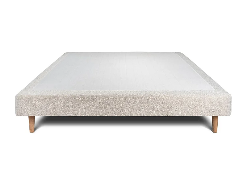 Sommier Tapissier Bouclette Beige 160x200 H29cm