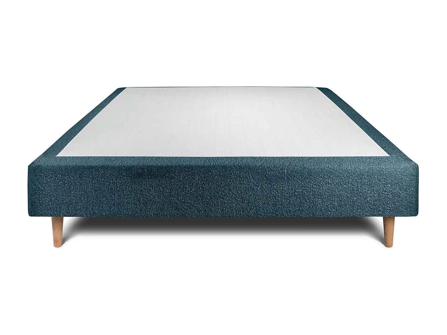 Sommier Tapissier Bouclette Bleu 150x200 H35cm