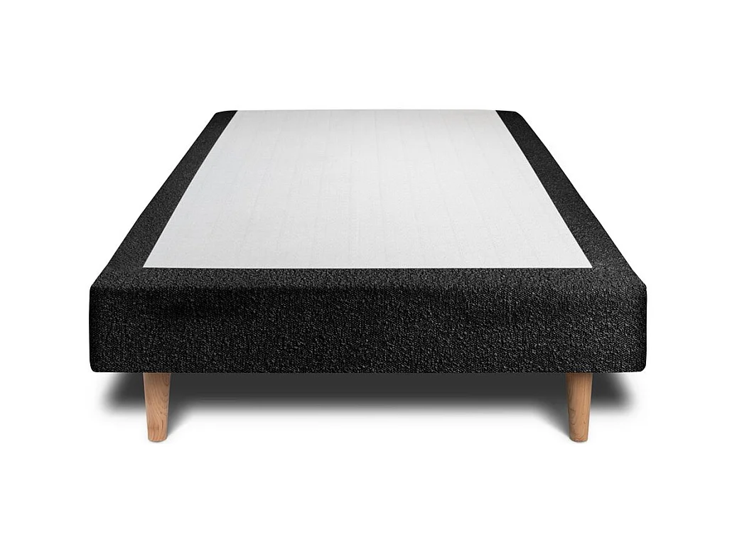 Sommier Tapissier Bouclette Noir 90x200 H29cm