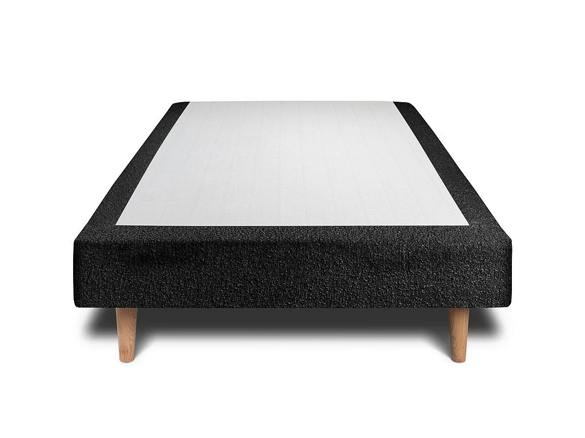 Sommier Tapissier Bouclette Noir 90x200 H29cm