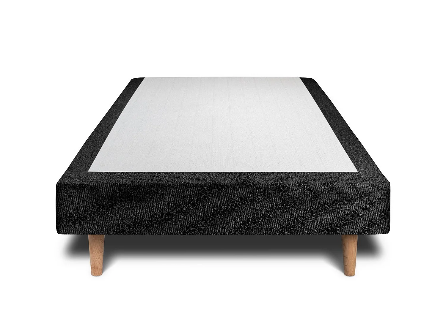 Sommier Tapissier Bouclette Noir 90x200 H29cm