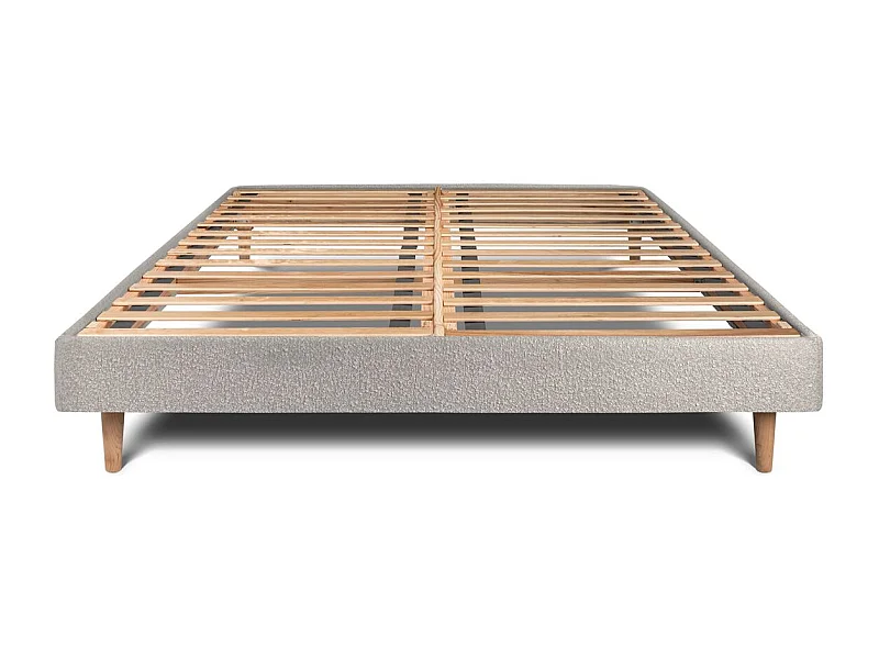 Sommier Kit Bouclette Gris 135x190 H29cm