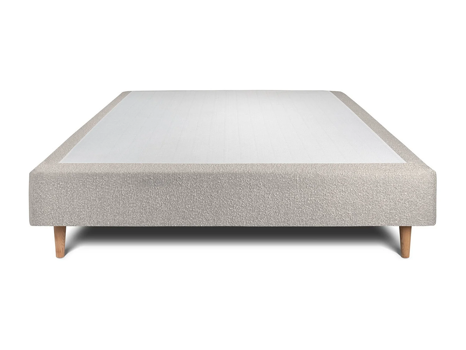 Sommier Tapissier Bouclette Gris 150x190 H35cm