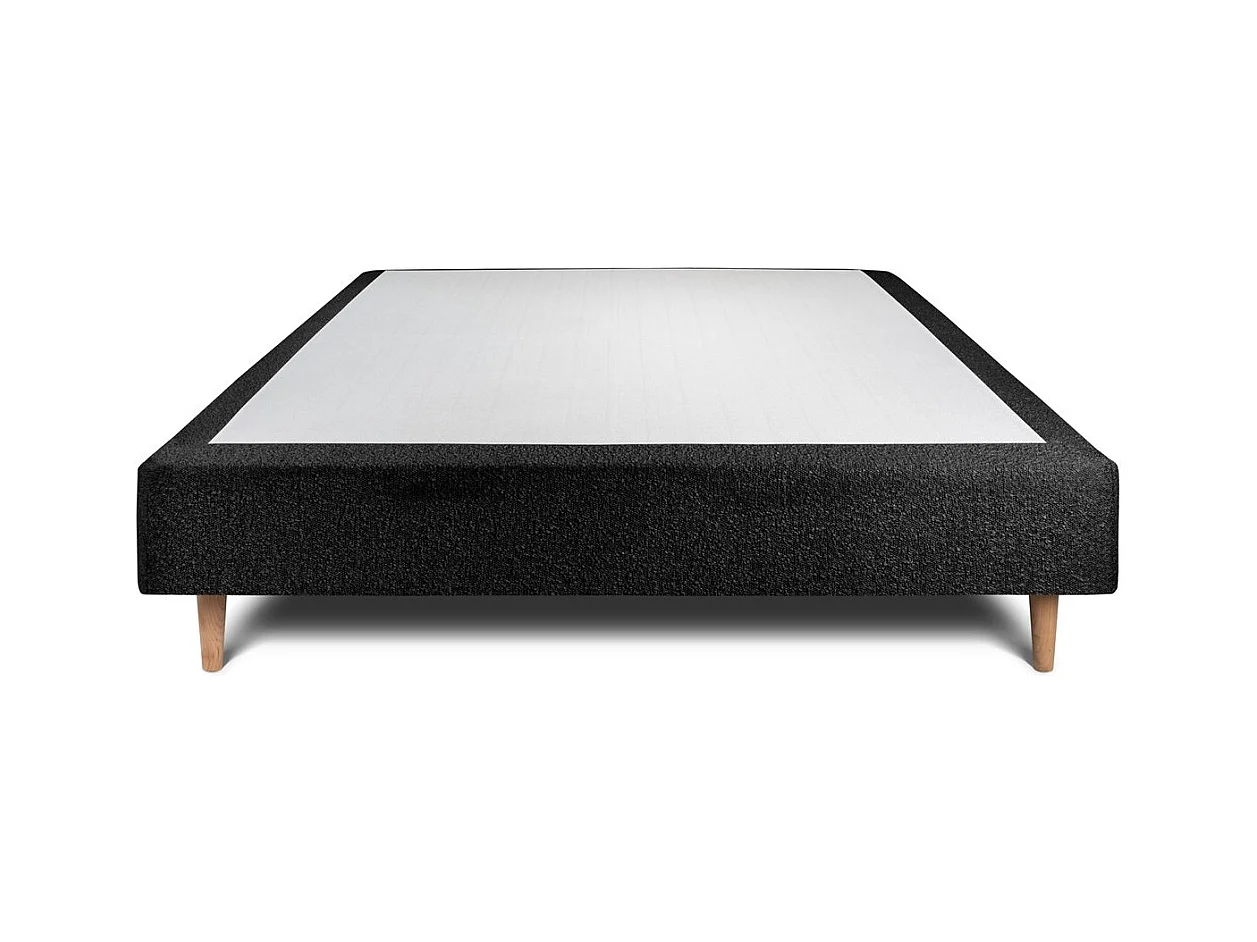 Sommier Tapissier Bouclette Noir 140x200 H35cm