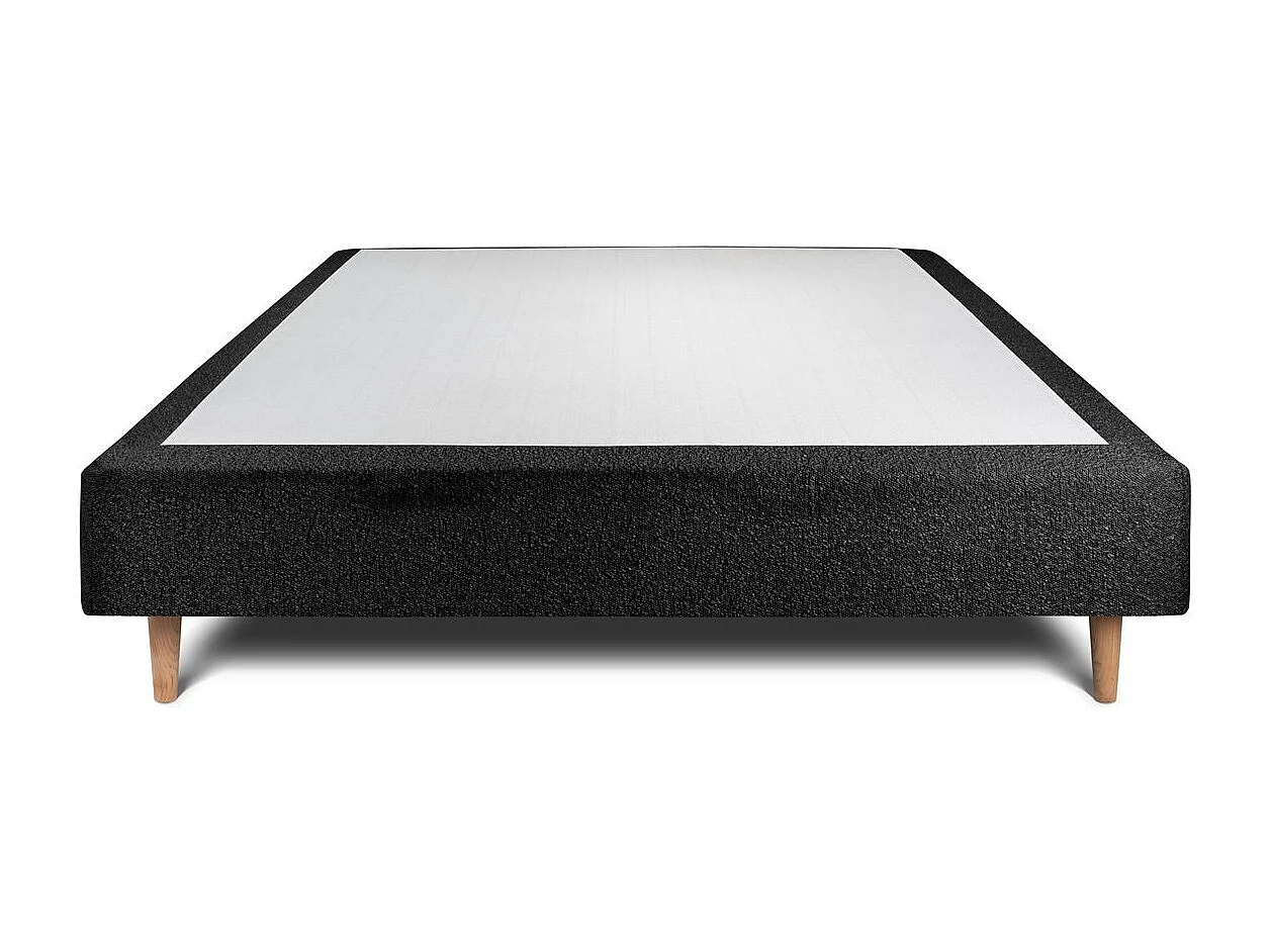 Sommier Tapissier Bouclette Noir 140x200 H35cm
