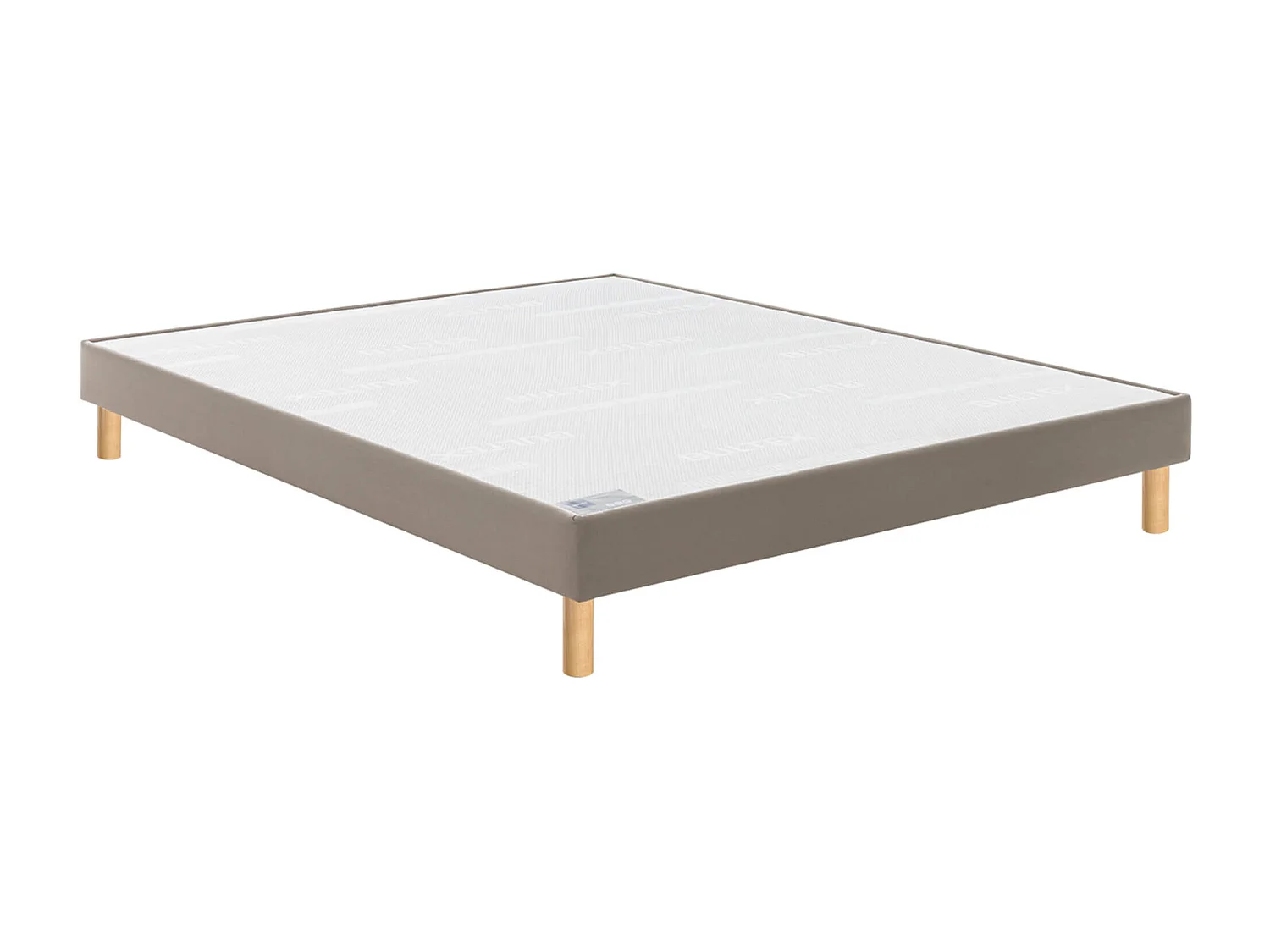 Sommier Bultex CONFORT FERME VIGOROSO DECO 140x190 Enduit Moka Lattes