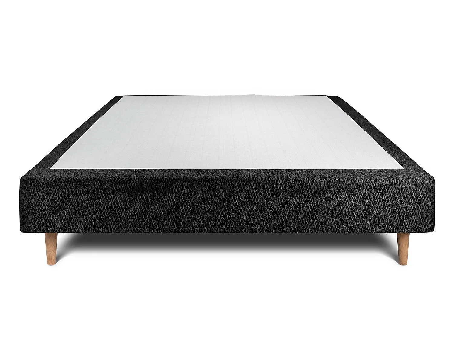 Sommier Tapissier Bouclette Noir 140x190 H35cm