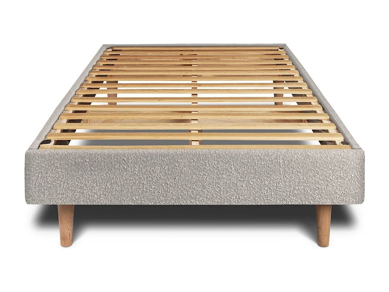 Sommier Kit Bouclette Gris 90x200 H29cm