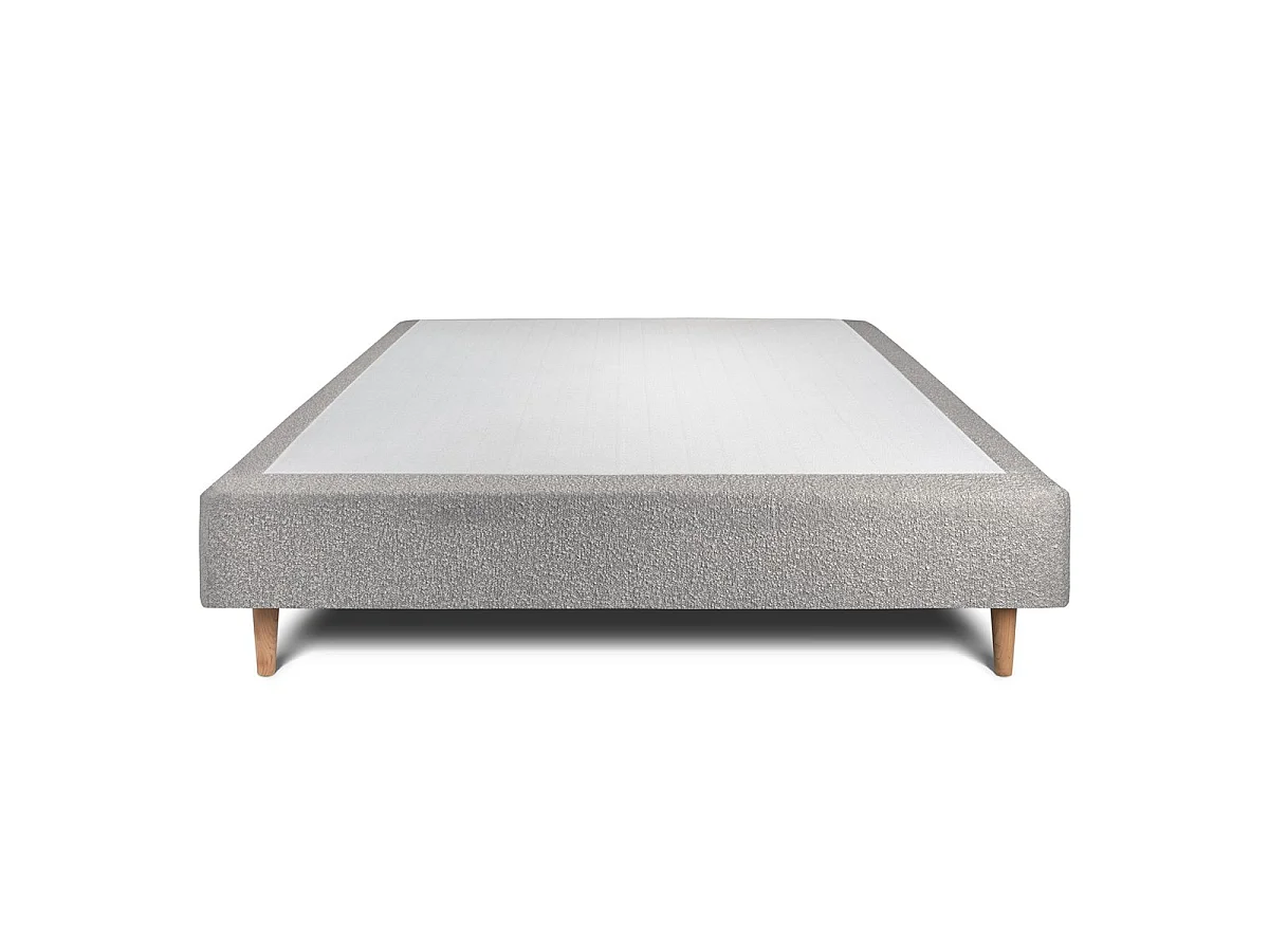 Sommier Tapissier Bouclette Gris 150x200 H35cm