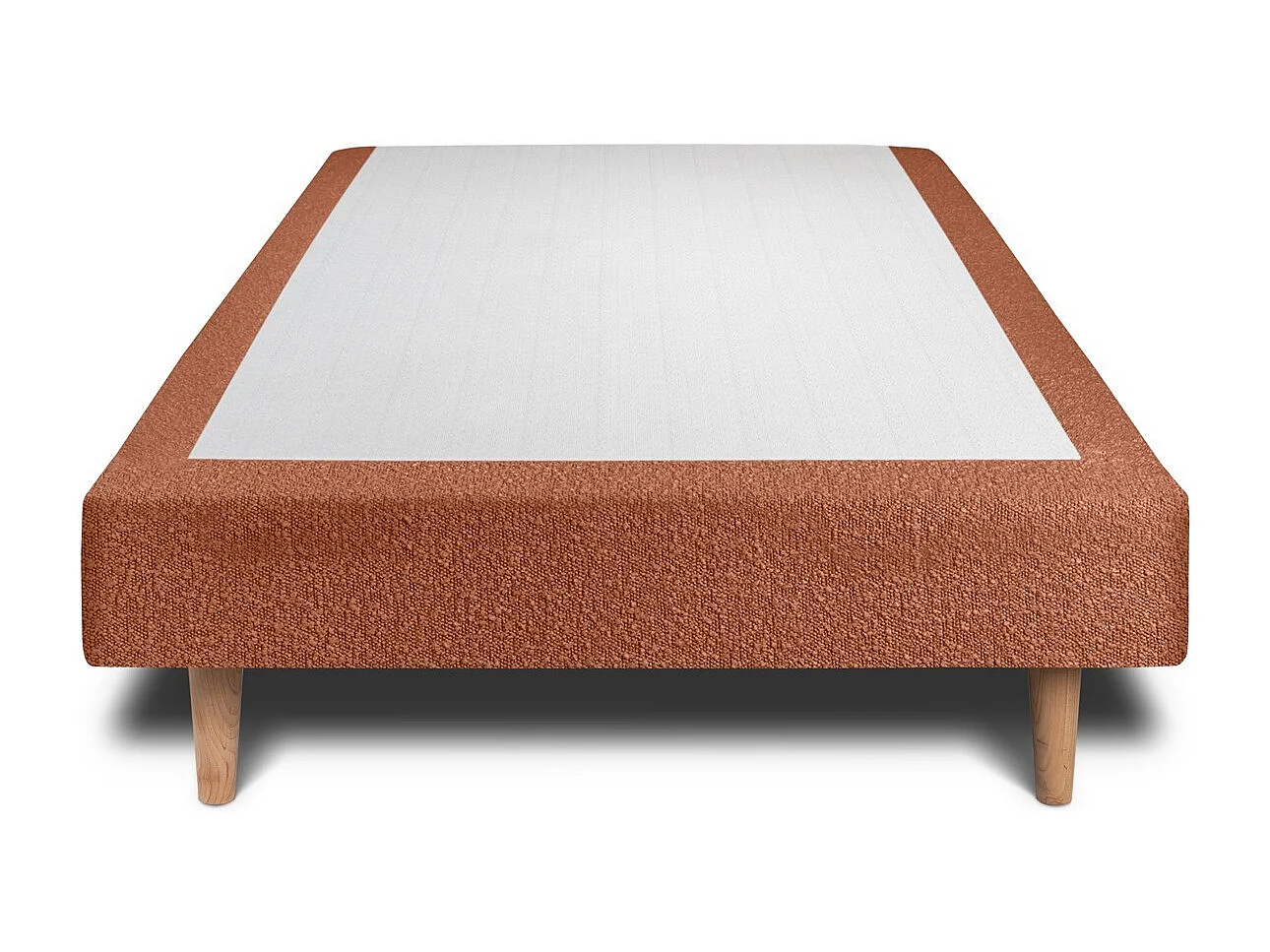 Sommier Tapissier Bouclette Terracotta 80x200 H35cm