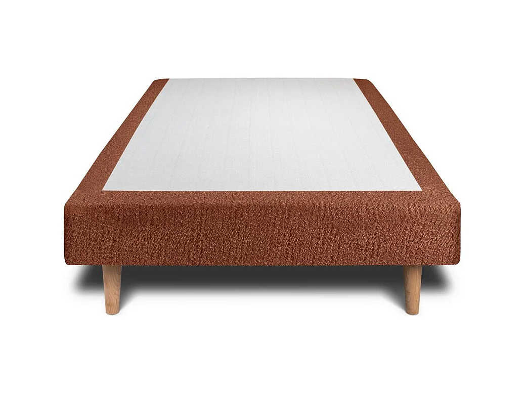 Sommier Tapissier Bouclette Terracotta 80x200 H35cm