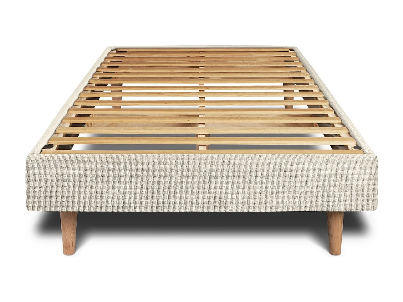 Sommier Kit Tissu Beige clair 90x200 H29cm