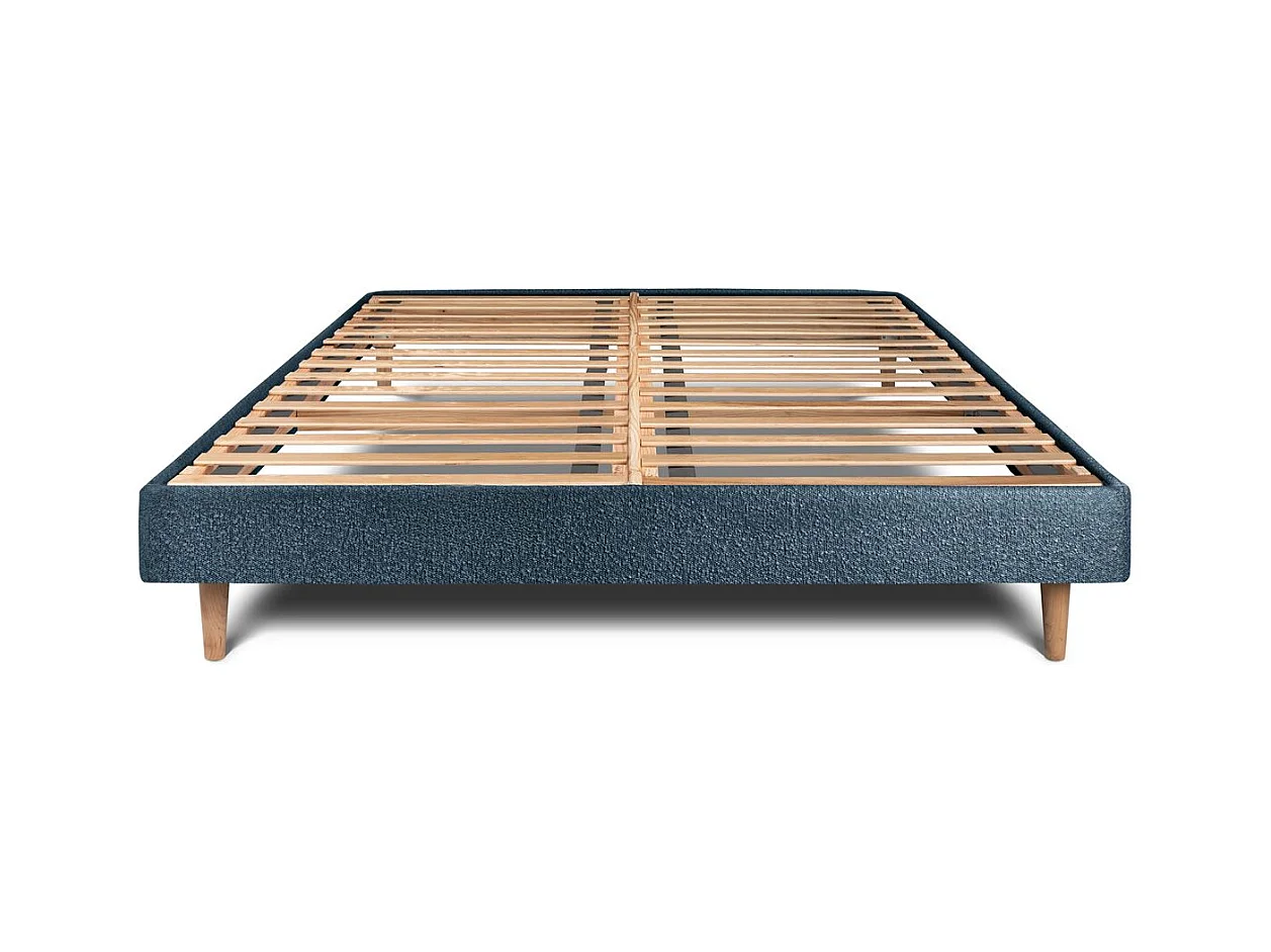 Sommier Kit BoucletteBleu 150x190 H29cm