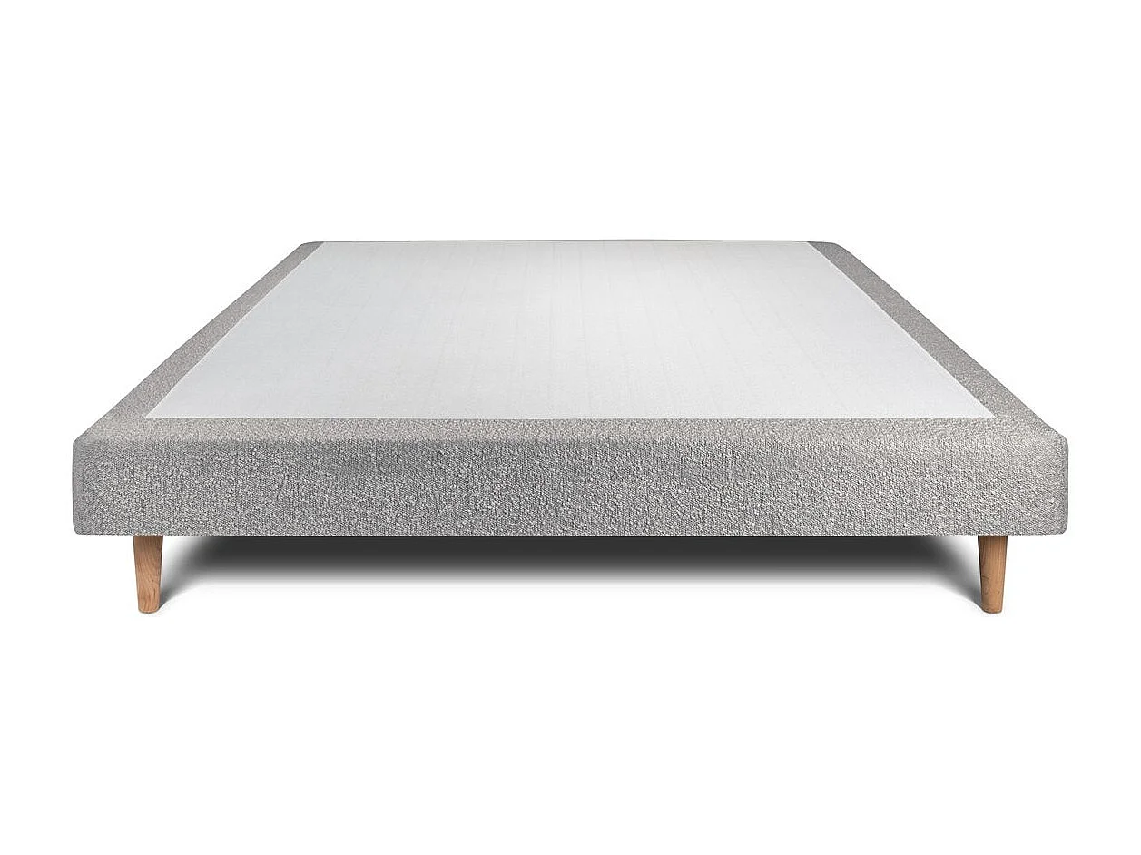 Sommier Tapissier Bouclette Gris 135x190 H29cm