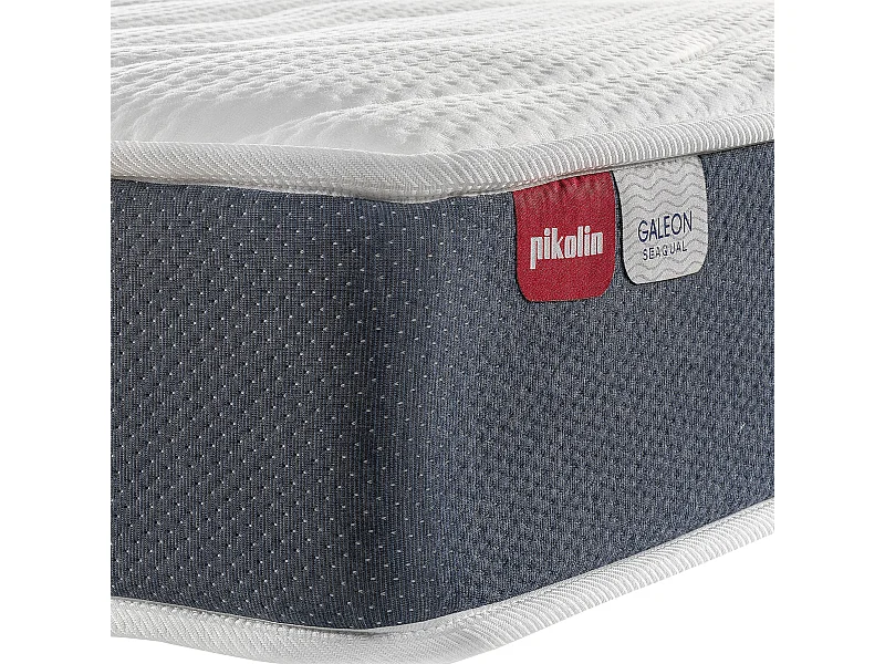 Colchão 80 x 190 cm | PIKOLIN Galeón Compact | Molas Ensacadas + Visco | 24 cm | Enrolado