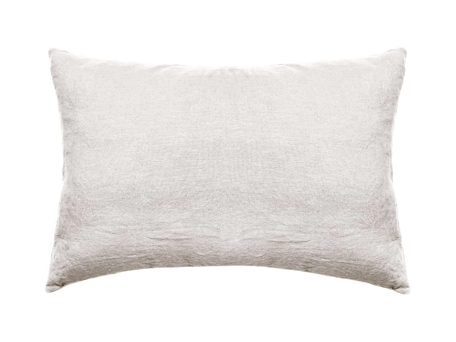 Taie d'oreiller 50x70 cm pur coton lavé PALACE beige naturel