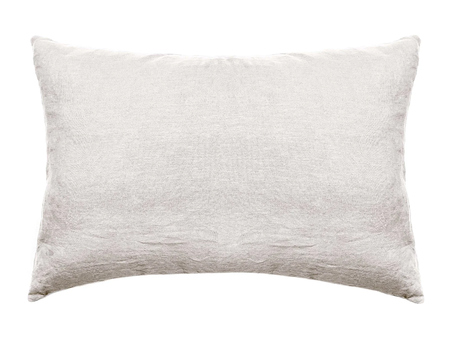 Taie d'oreiller 50x70 cm pur coton lavé PALACE beige naturel