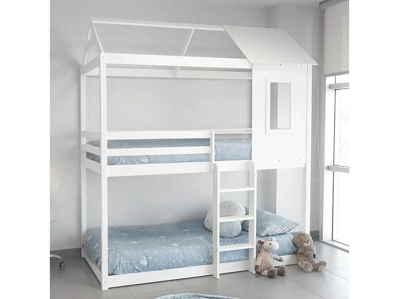 Capas de edredão Pack 2 + almofadas algodão azul 90x190cm