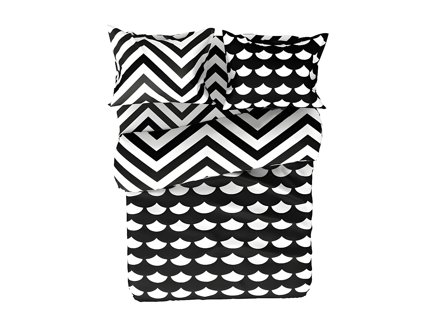 Parure da letto bambini cotone bianco 150 x 200/190