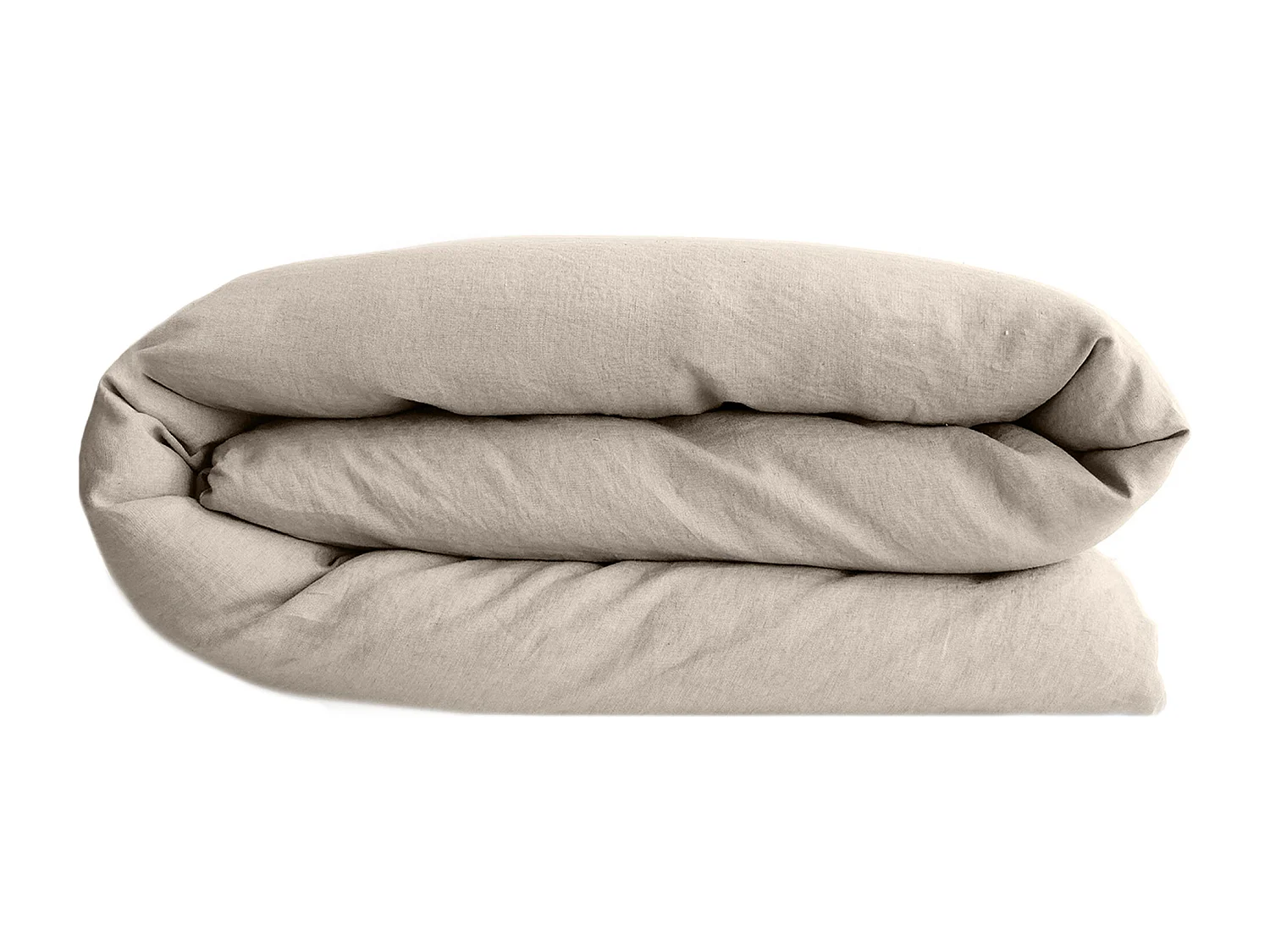 Housse de couette lin et coton 260x240 cm collection OPERA beige ficelle