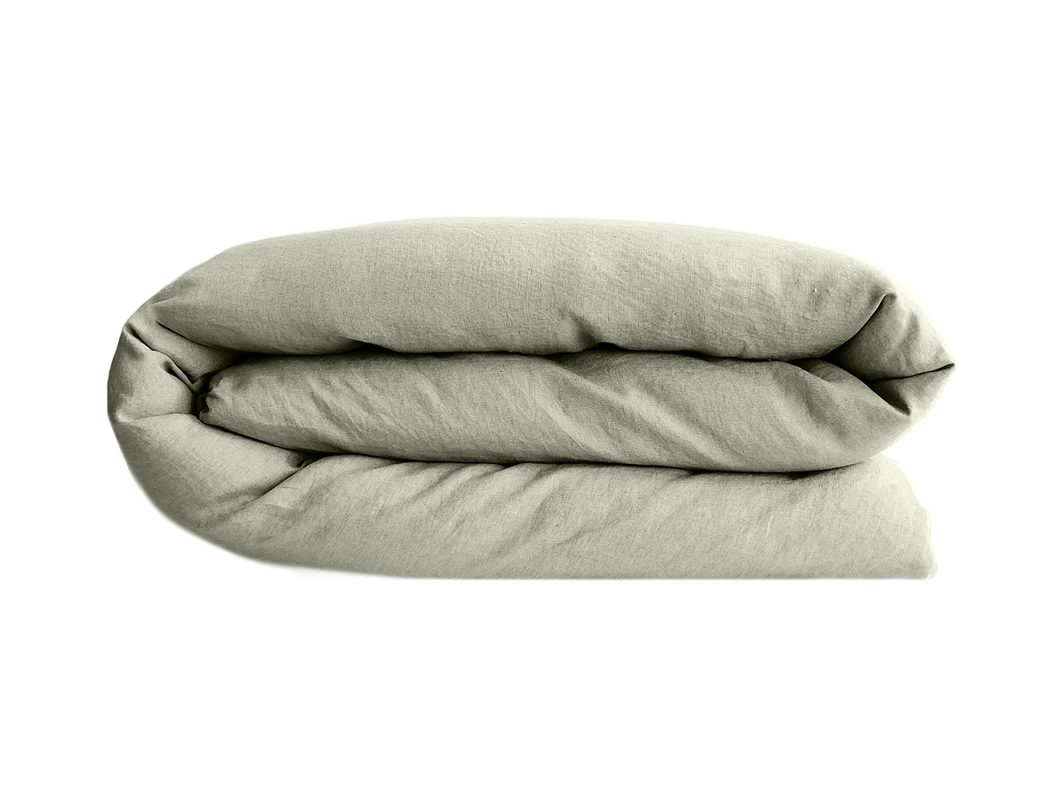 Housse de couette lin et coton 240x220 cm collection OPERA vert laurier