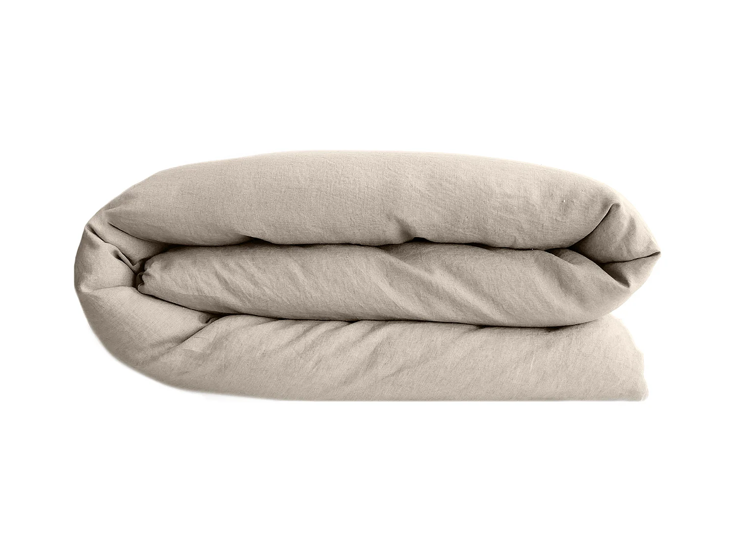 Housse de couette lin et coton 240x220 cm collection OPERA beige ficelle
