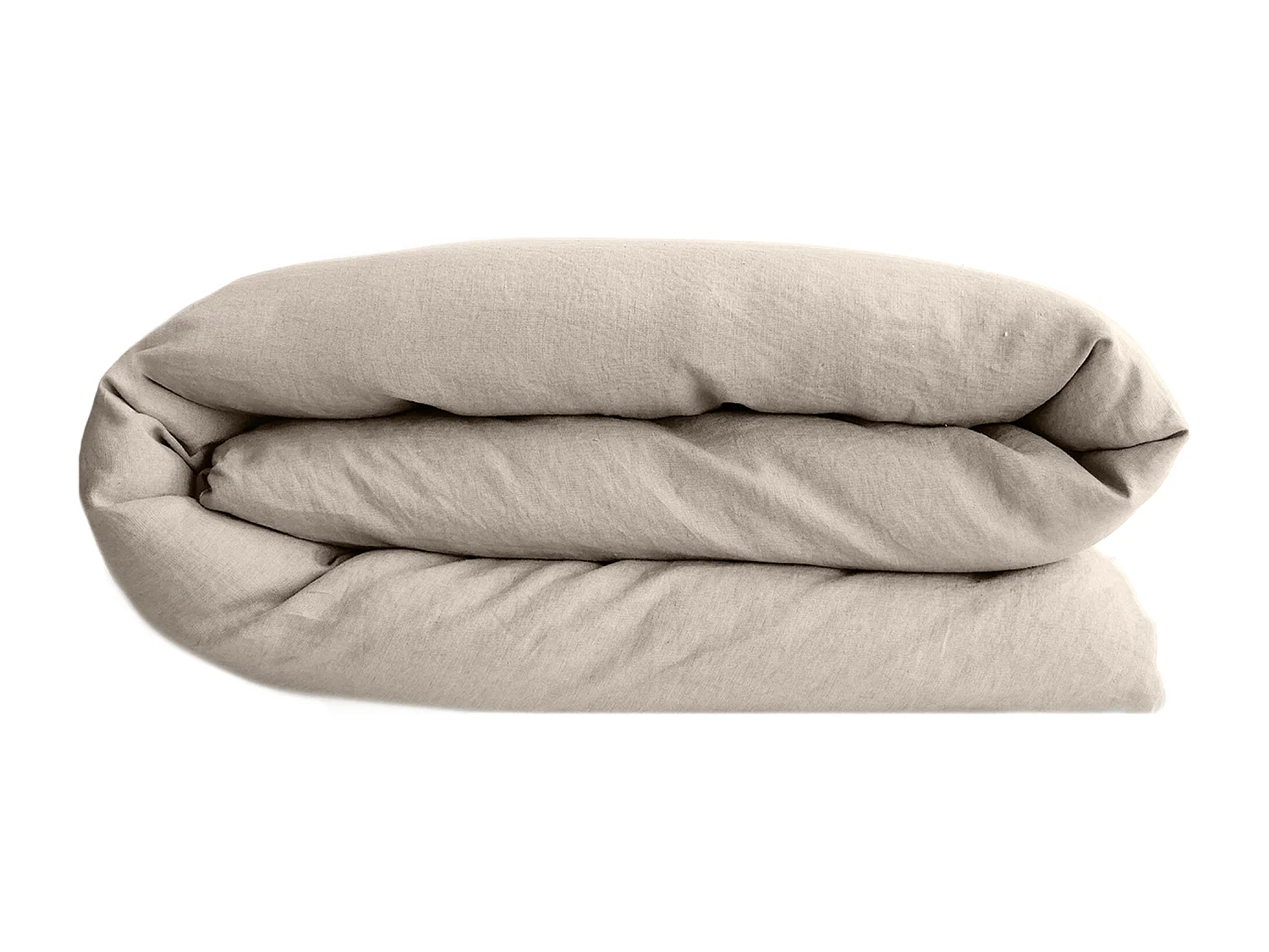 Housse de couette lin et coton 240x220 cm collection OPERA beige ficelle