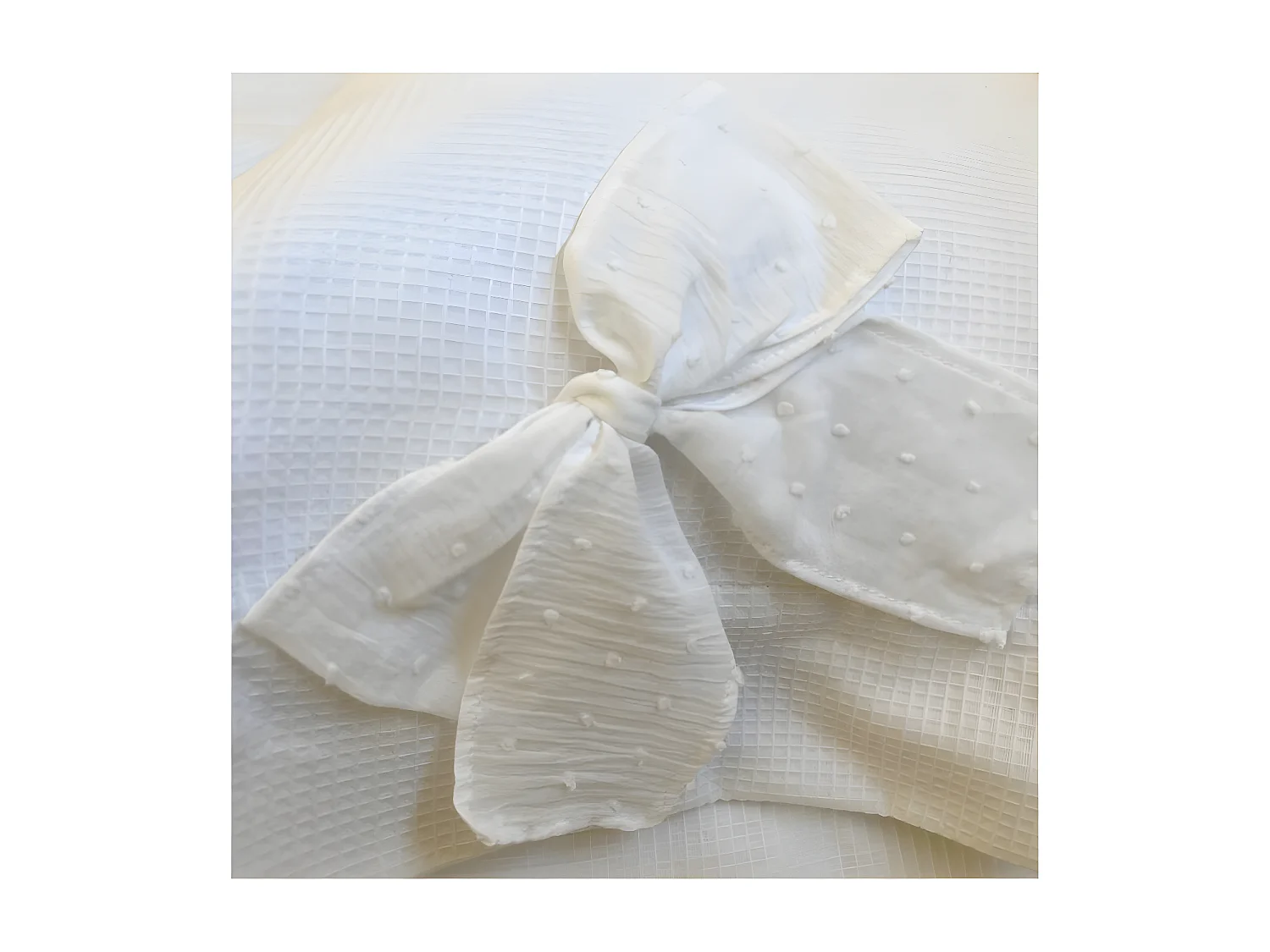 Saco de edredão de algodão branco 105x190cm