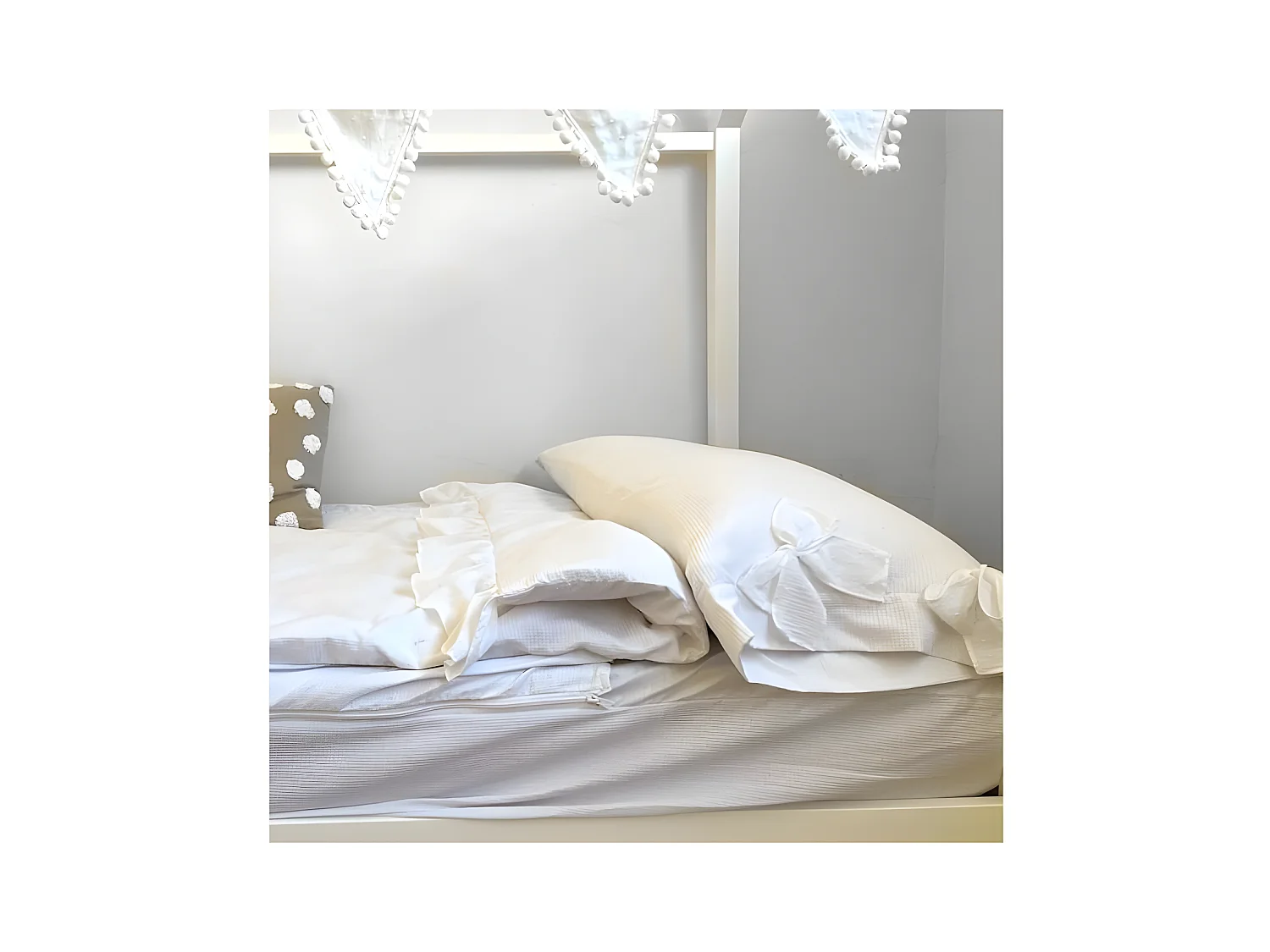 Sac de couette en coton blanc 105x190cm