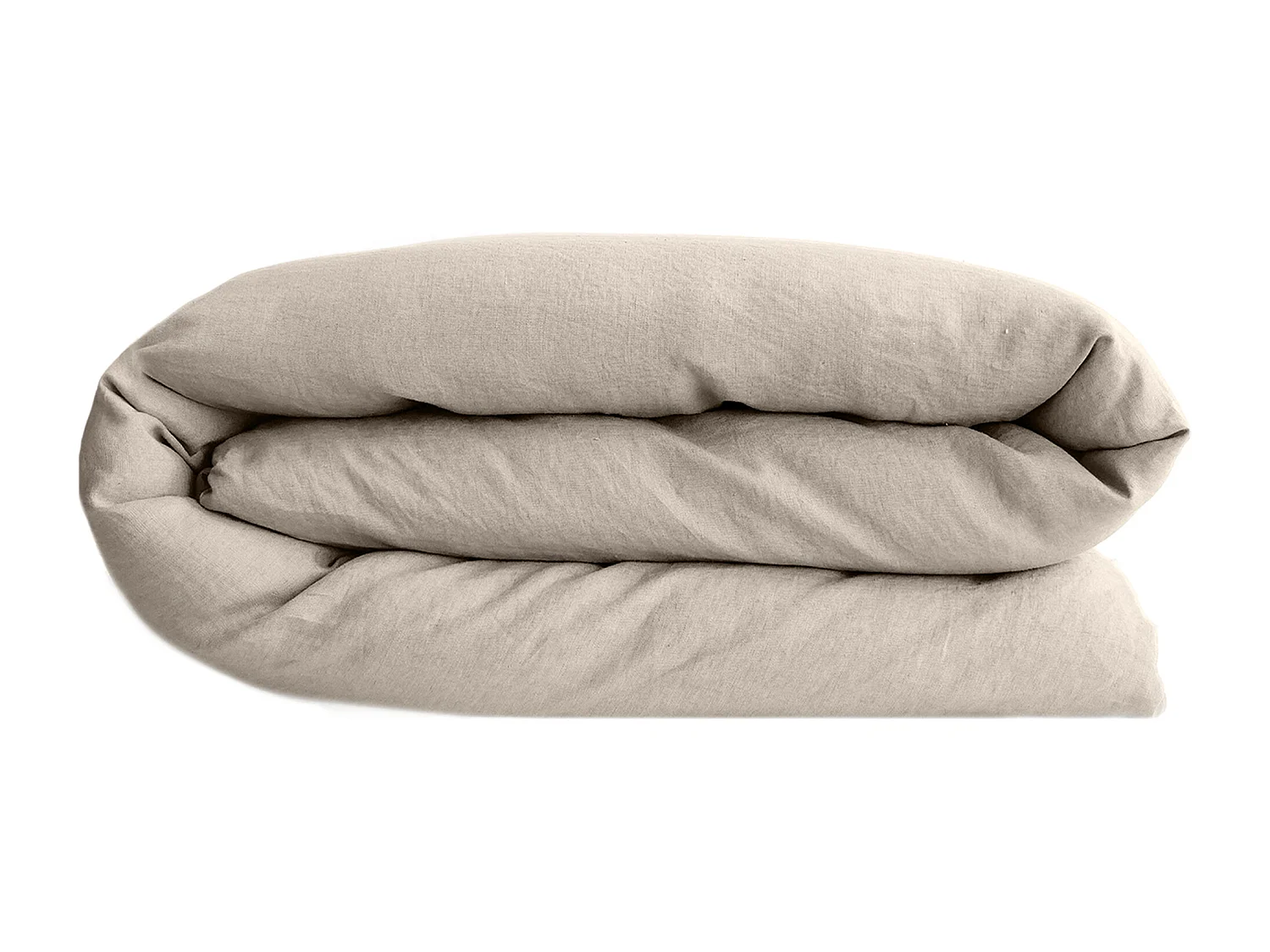 Housse de couette lin et coton 280x240 cm collection OPERA beige ficelle