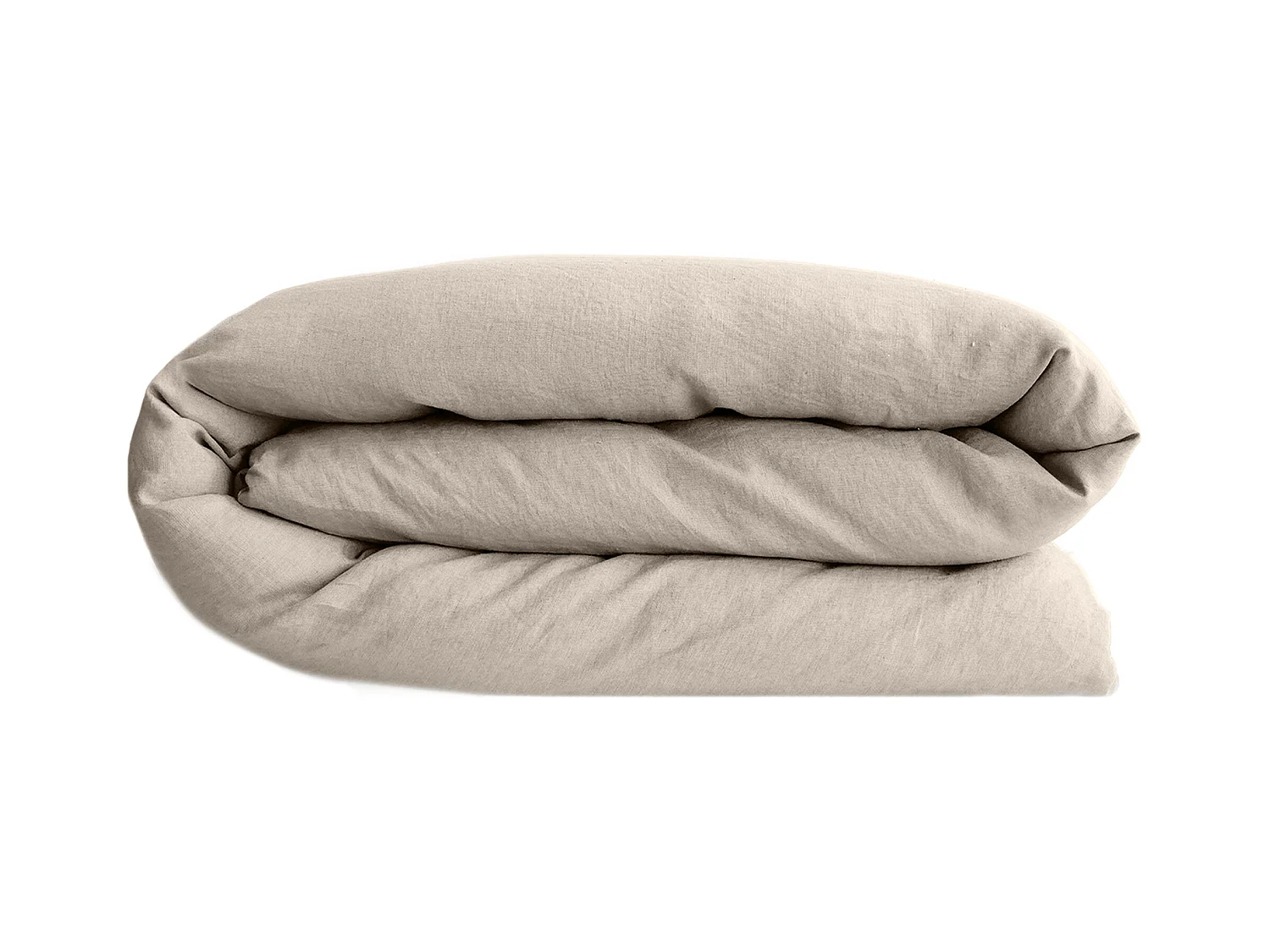 Housse de couette lin et coton 280x240 cm collection OPERA beige ficelle
