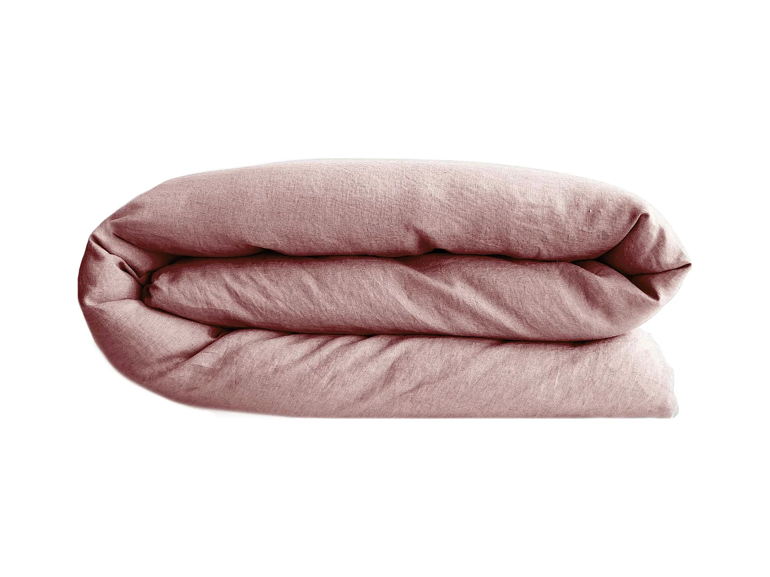 Housse de couette 240x220 cm pur coton lavé PALACE rose