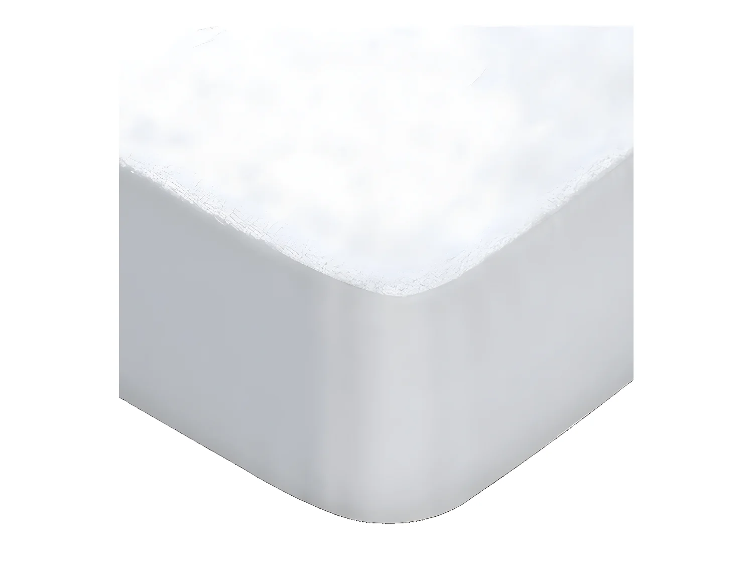 Protège-matelas en coton blanc 105x190/200cm