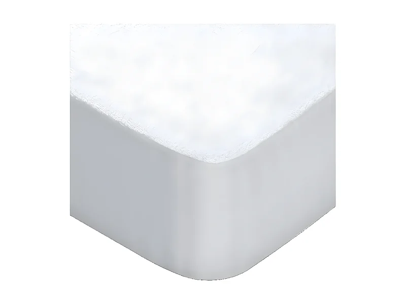 Protector de colchón algodón blanco 135x190/200