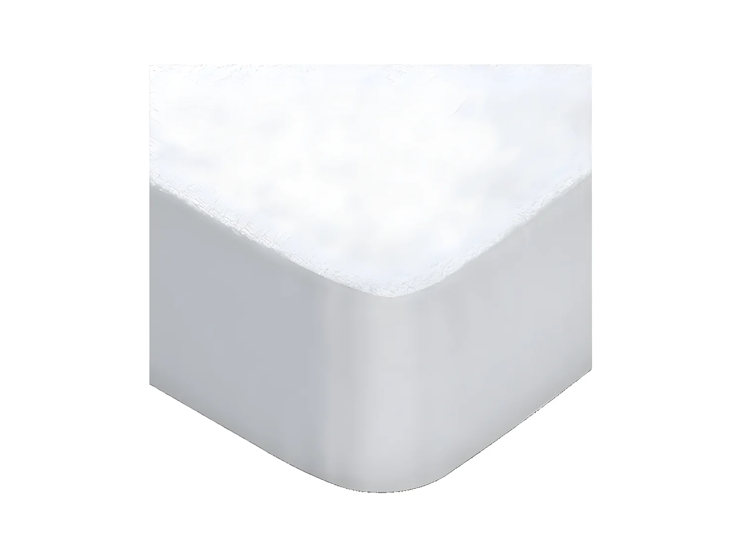 Protège-matelas en coton blanc 135x190/200cm