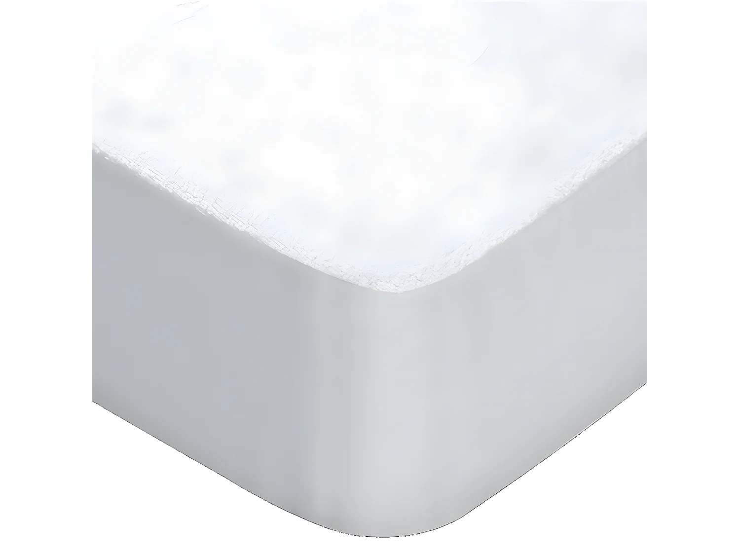 Protège-matelas en coton blanc 150x190/200