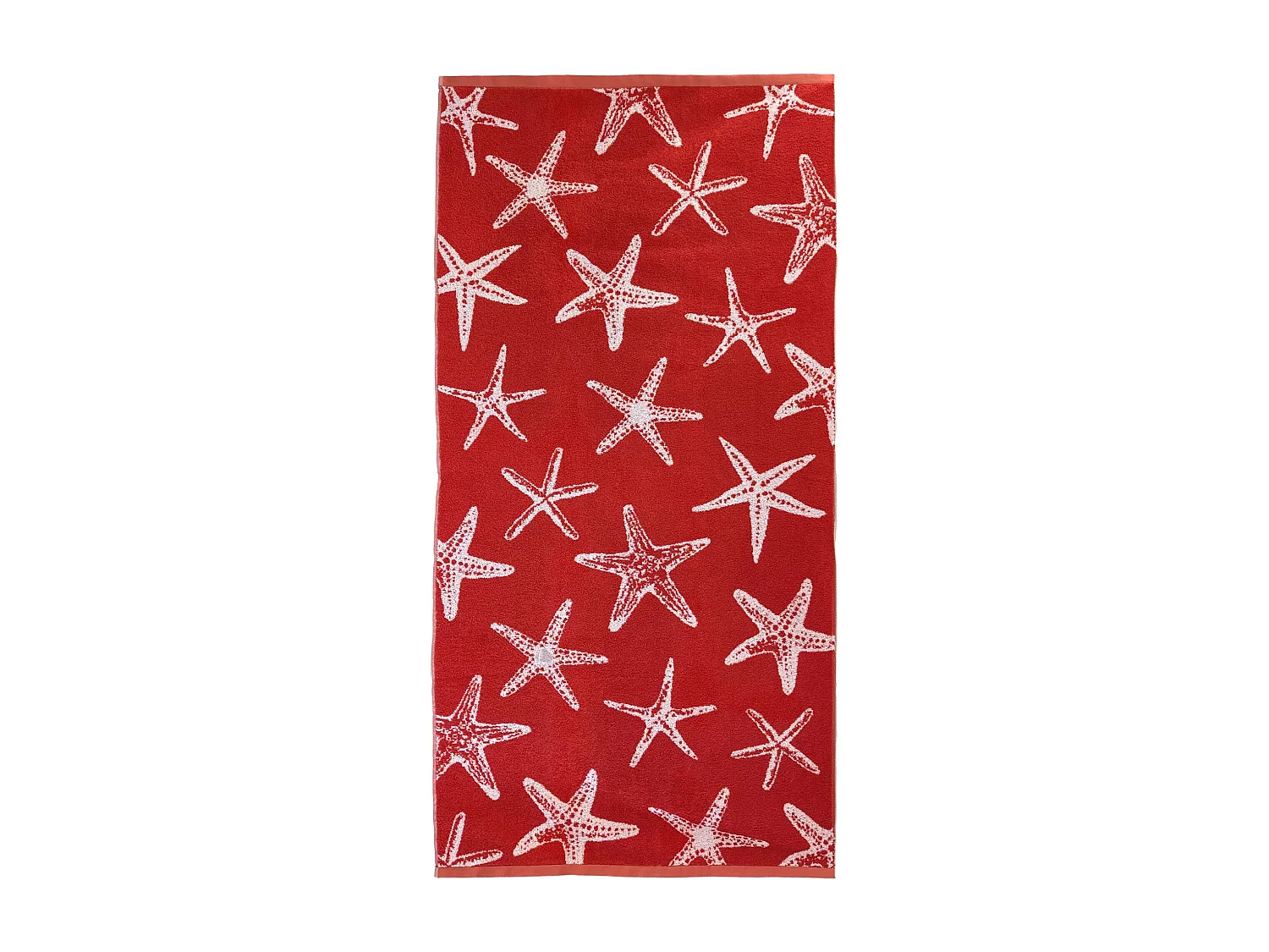 Drap de plage 75x150 cm pur coton collection AGRIGENTE rouge
