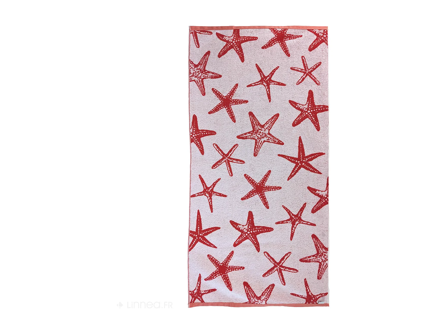 Drap de plage 75x150 cm pur coton collection AGRIGENTE rouge