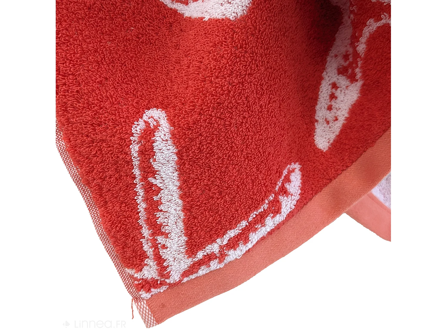 Drap de plage 75x150 cm pur coton collection AGRIGENTE rouge