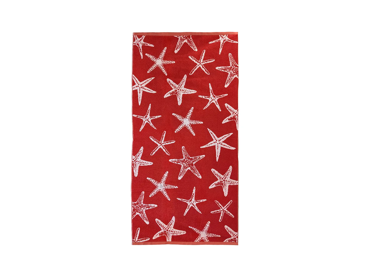 Drap de plage 75x150 cm pur coton collection AGRIGENTE rouge