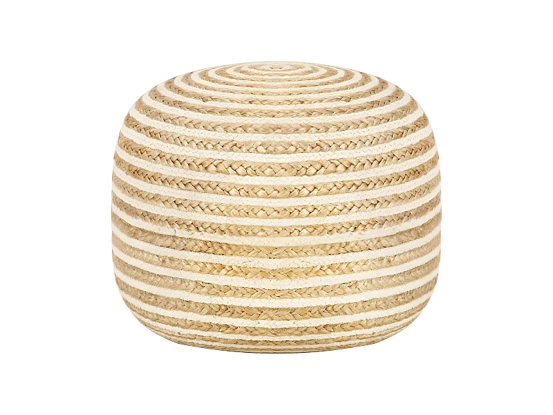 Handgefertigter Sitzpuff 45 x 30 cm Jute