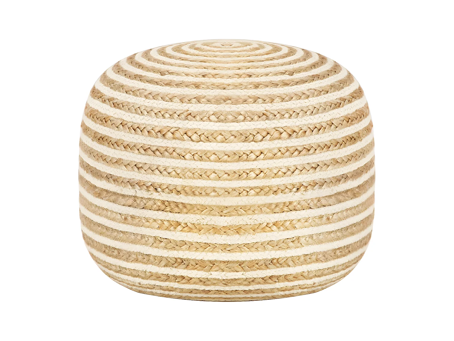 Handgefertigter Sitzpuff 45 x 30 cm Jute