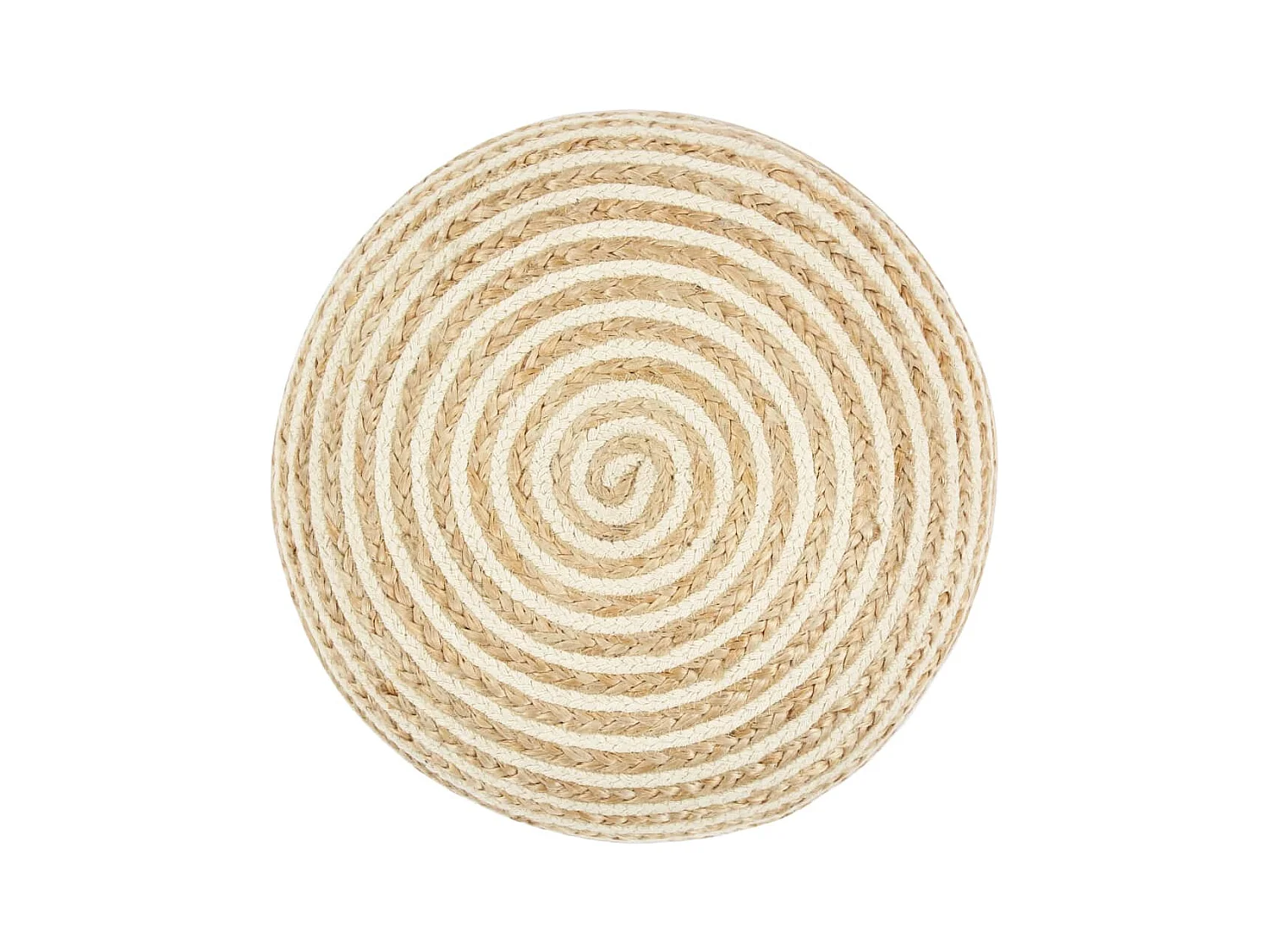 Puf hecho a mano 45x30 cm yute