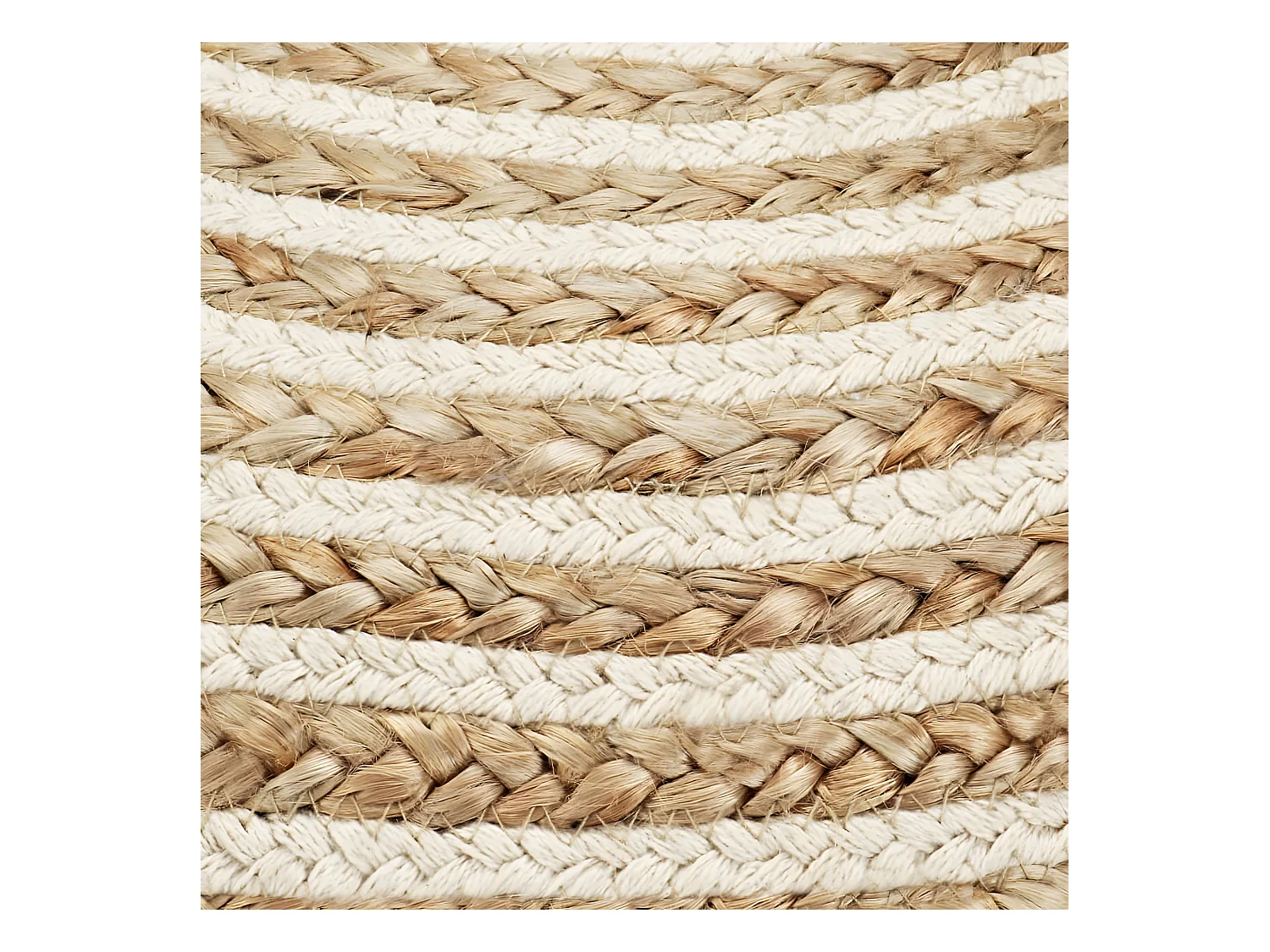 Puf hecho a mano 45x30 cm yute