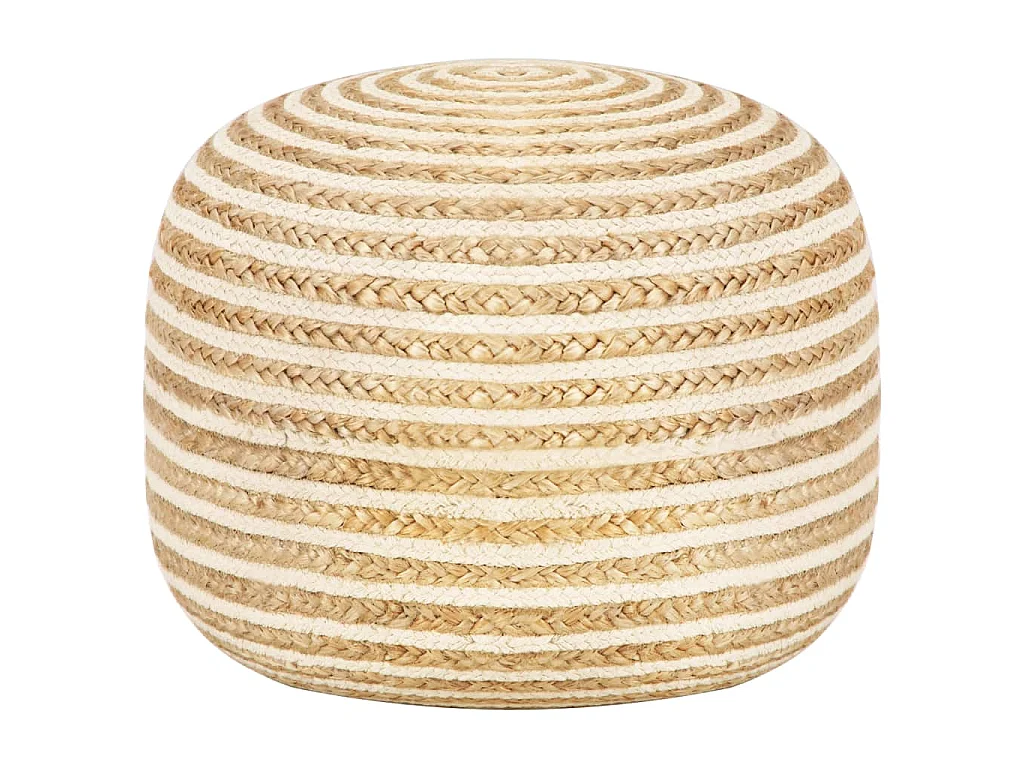 Pouf fait à la main 45x30 cm Jute