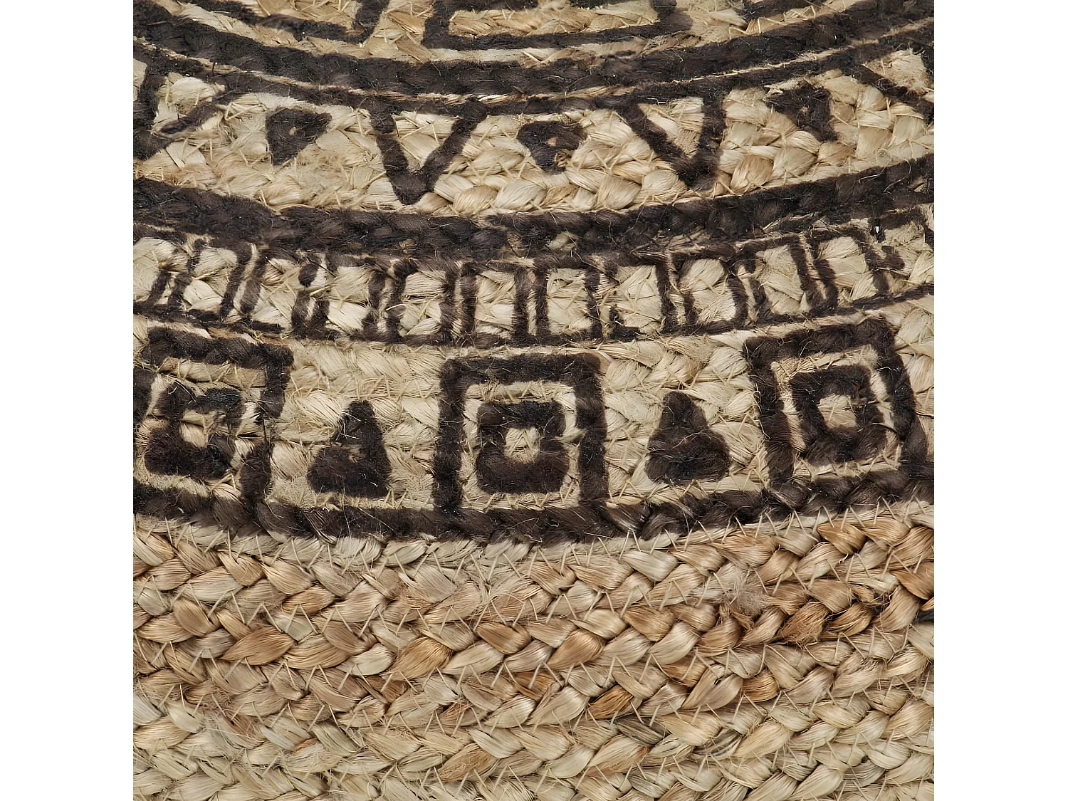 Poef handgemaakt 45x30 cm jute bruin